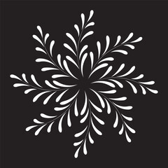 Simple floral and flowers mandala art, mandala design art for holiday decoration, perfect decorative design elements