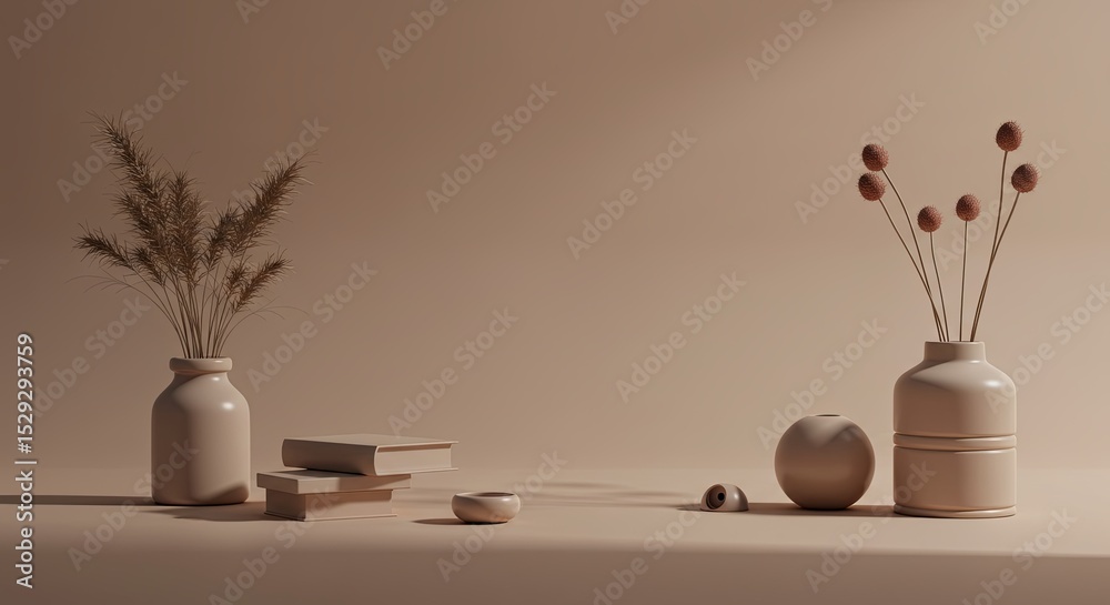 Aufkleber a vase with flowers sits on a table next to a stack of books