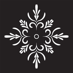 Simple floral and flowers mandala art, mandala design art for holiday decoration, perfect decorative design elements