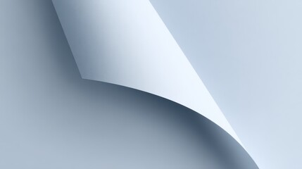 White sheet curling dynamically, forming elegant abstract shapes with soft shadows, providing minimalist backdrop for graphic design compositions