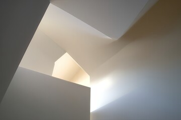 Abstract Interior Architectural Design With Light And Shadow