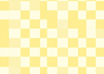 Pale Yellow And White Checkered Pattern Background
