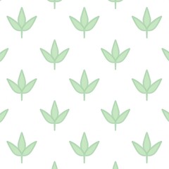 Leafy Greens Serenity A Seamless Pattern