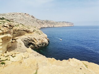 05.21.2025 View of the Mediterranean Sea from the mountainous area of Malta