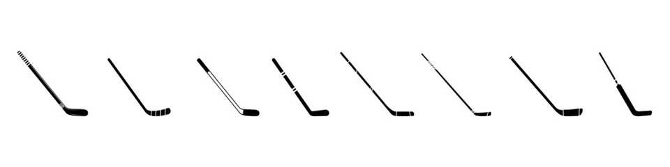 Hockey stick icon vector. Ice hockey stick illustration sign. Ice hockey symbol or logo.