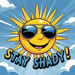 Stay Shady Summer Sun Safety Poster