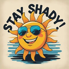 Stay Shady Summer Sun Safety Poster