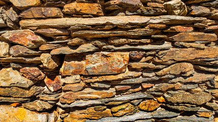 Natural Stone Wall Textured Background Design