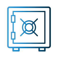 Safe box icon design template