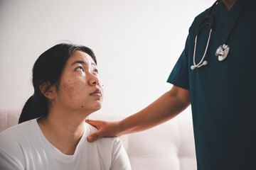 Hand and deep empathy, doctor offers medicine, support and hope to every patient, building trust through compassionate health care in clinic, hospital setting true care and medicals restore health.