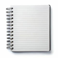 Blank spiral notebook ready for notes ideas