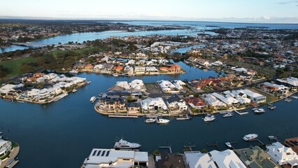 Mandurah, Australia – May 31, 2025: The Coastal Marina Town of Mandurah