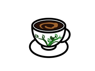 The Warm Embrace Aromatic Cup of Dark Fresh Brew Coffee