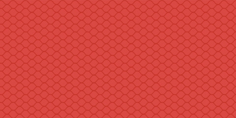 Snake skin background. Seamless pattern of squama, reptile scale. Chinese minimalistic grid art. Serpent surface texture in red and gold colors. Asian geometric ornament
