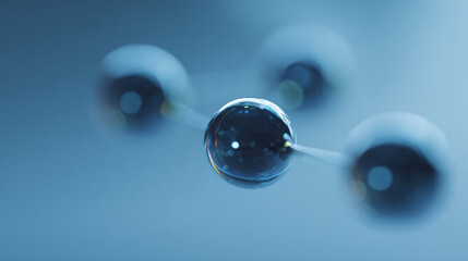 The background image of the interconnection between atoms
