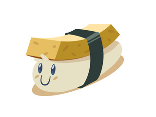 Cute Cartoon Egg Sushi The Best Food Ever Loved