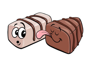 Delicious Chocolate and Cream Dessert A Sweet Treat Delight