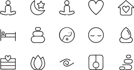 Black and white business web icons set for modern design