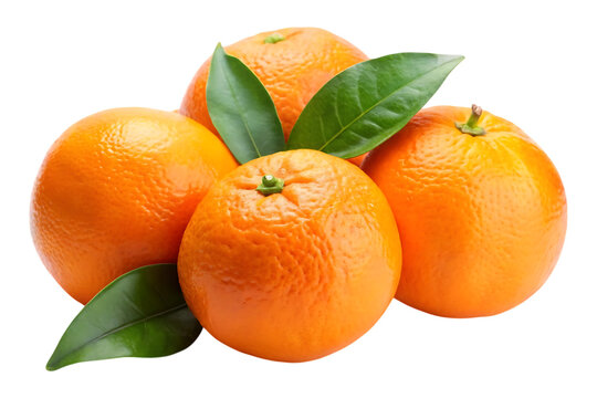 ripe orange fruits image isolated on transparent