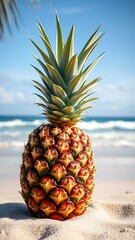 Tropical Vacation Moodboard - Pineapple on the Beach