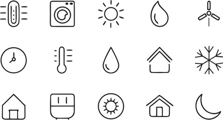 Here's a concise description of the image:
Set of vector icons for web design including business, home, music, and medical symbols