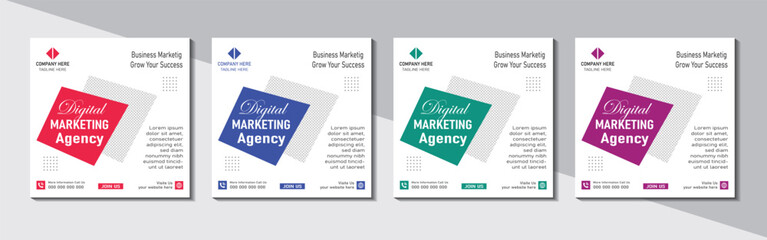 Fototapeta premium this template is perfect for promoting digital marketing services