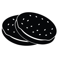 hamburger isolated on white