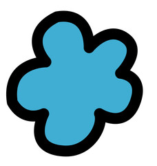 Obraz premium The Unique and Captivating World of Blue Abstract Design Elements