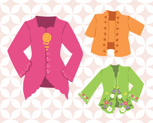 Kebaya Fashion Culture Illustration Dress