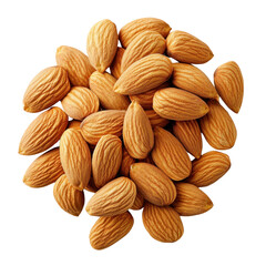 Fototapeta premium Harvesting fresh almonds farm orchard food photography natural light close-up nutritious delights Transparent background