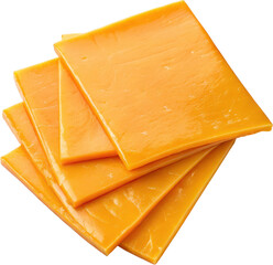 Processed cheddar cheese slices