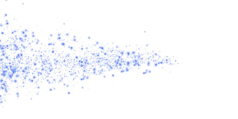 Sparkling Blue Dust Trail Glitter Effect.
