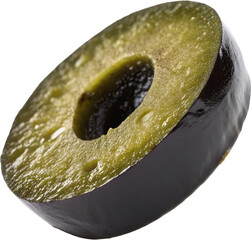Single sliced black olive ring