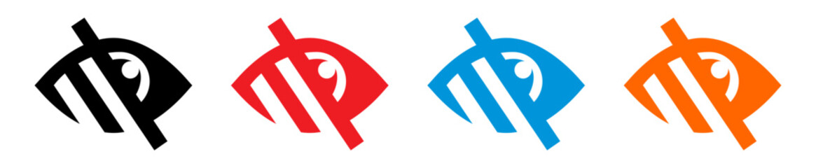 Low vision eye icon.eps