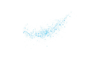 Sparkling Blue Dust Trail Glitter Effect.