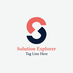 Modern S Letter Logo &ndash; Solution Explorer Branding Icon Design

