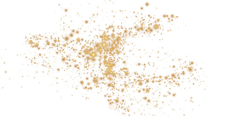 Sparkling Gold Dust Trail Glitter Effect.