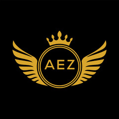Initial AEZ Letter Linked Logo for business and company identity. Modern AEZ Letter Logo Vector Template with modern trendy golden logo.
