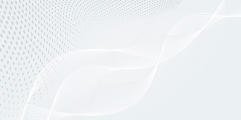 Elegant white gray modern bright halftone dots art background. Business design modern arts
