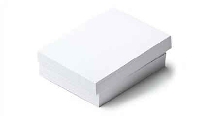 Naklejka premium Stack of blank white paper
