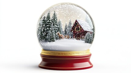 Snow globe with winter scene (1)
