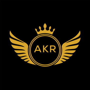 Initial AKR Letter Linked Logo for business and company identity. Modern AKR Letter Logo Vector Template with modern trendy golden logo.
