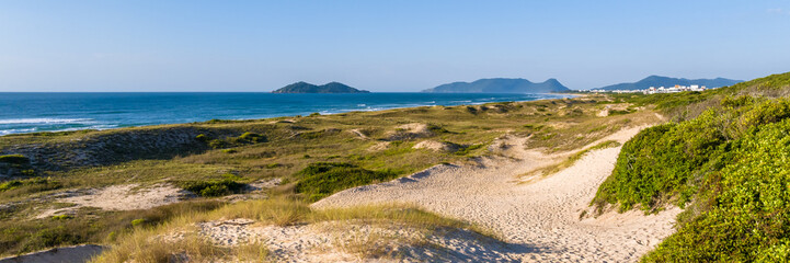 Florianópolis, Campeche beach during sunrise. Brazil.