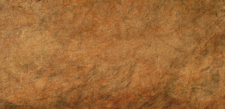 dark brown black concrete wall , grunge stone texture , old rusty rock surface background panoramic wide banner