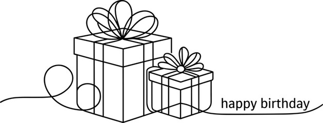 Vector illustration of a gift box with a bow, perfect for Christmas, birthday, and holiday celebrations, featuring a red package with ribbon and wrapping