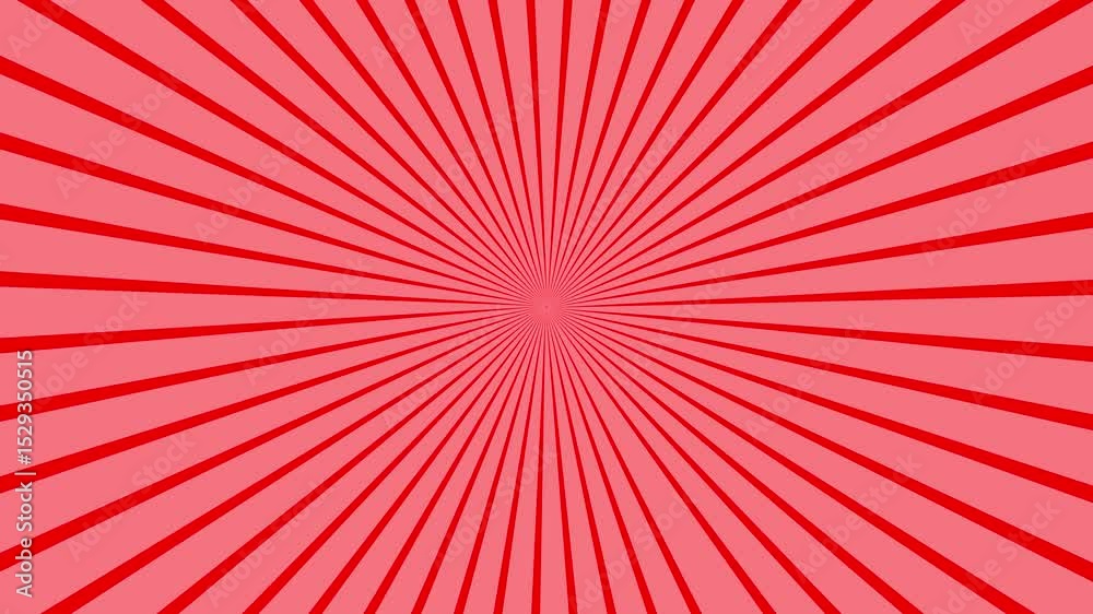 Poster red radial burst background with concentric lines providing vibrant retro style design. radial burst