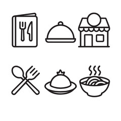 icons related to food and drinks