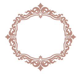 vintage frame on a white background