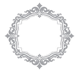 decorative frame with floral ornament
