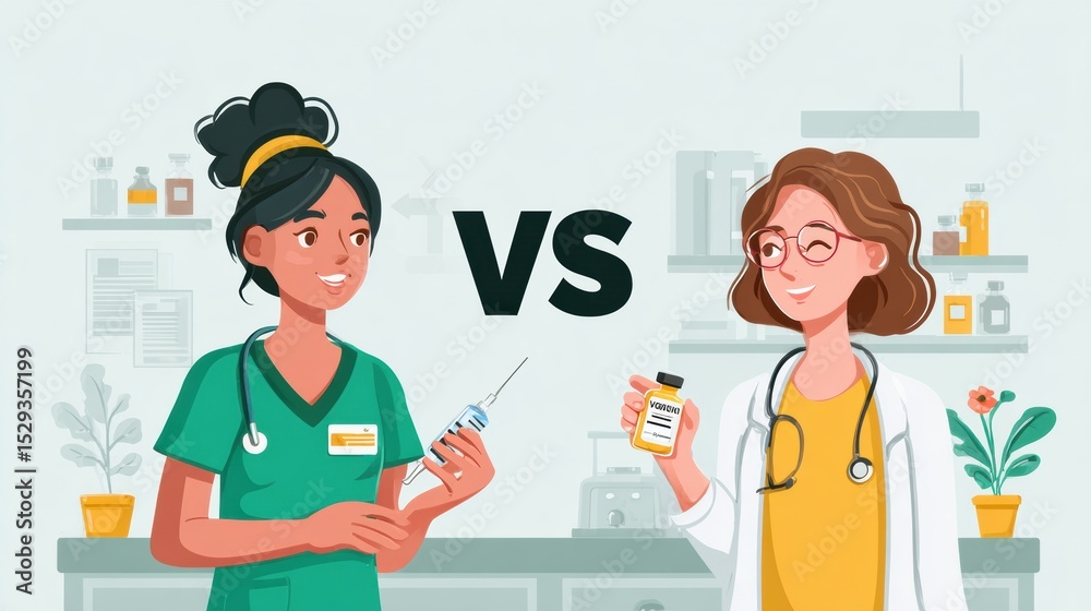 Poster exploring myths and facts about vaccines with clean healthcare design and clear visual representatio